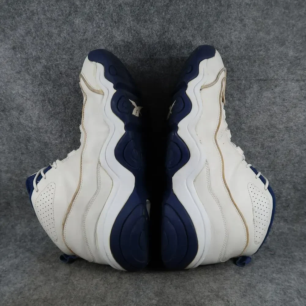 Reebok Shoes Mens 13 Basketball Sneaker Vintage Retro Trainers DMX White Blue